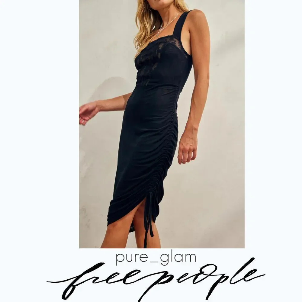 Free People mesh dress convertible midi or mini